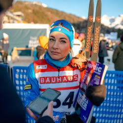 LE GRAND BORNAND, FRANCE - DECEMBER 18: Dorothea Wierer of Italy December 18, 2025 in Le Grand Bornand, France. (Photo by Alexis Rodriguez)