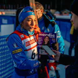 LE GRAND BORNAND, FRANCE - DECEMBER 18: Dorothea Wierer of Italy December 18, 2025 in Le Grand Bornand, France. (Photo by Alexis Rodriguez)