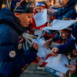 LE GRAND BORNAND, FRANCE - DECEMBER 18: December 18, 2025 in Le Grand Bornand, France. (Photo by Alexis Rodriguez)