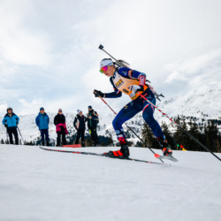 Samse National Tour n°4,MÉRIBEL, FRANCE - JANUARY 17: ROGUET LOUISE of FRA January 17, 2026 in Méribel, France. (Photo by Rodriguez Alexis / @Aleiks_photo)