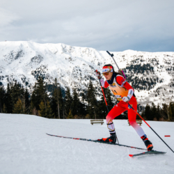 Samse National Tour n°4,MÉRIBEL, FRANCE - JANUARY 17: PIC CALINE of FRA January 17, 2026 in Méribel, France. (Photo by Rodriguez Alexis / @Aleiks_photo)