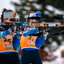 Samse National Tour n°4,MÉRIBEL, FRANCE - JANUARY 17: ACHOUI MAELLE of FRA January 17, 2026 in Méribel, France. (Photo by Rodriguez Alexis / @Aleiks_photo)