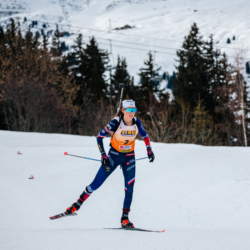 Samse National Tour n°4,MÉRIBEL, FRANCE - JANUARY 17: BUGEAUD LOLA of FRA January 17, 2026 in Méribel, France. (Photo by Rodriguez Alexis / @Aleiks_photo)