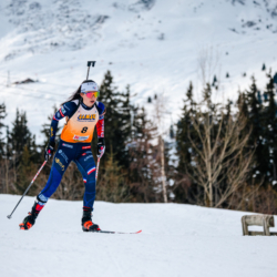 Samse National Tour n°4,MÉRIBEL, FRANCE - JANUARY 17: ROGUET LOUISE of FRA January 17, 2026 in Méribel, France. (Photo by Rodriguez Alexis / @Aleiks_photo)