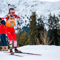 Samse National Tour n°4,MÉRIBEL, FRANCE - JANUARY 17: PIC CALINE of FRA January 17, 2026 in Méribel, France. (Photo by Rodriguez Alexis / @Aleiks_photo)