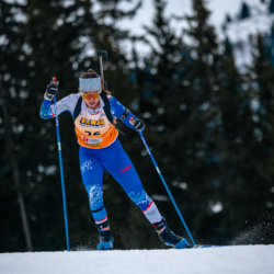 Samse National Tour n°4,MÉRIBEL, FRANCE - JANUARY 17: ACHOUI MAELLE of FRA January 17, 2026 in Méribel, France. (Photo by Rodriguez Alexis / @Aleiks_photo)