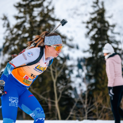Samse National Tour n°4,MÉRIBEL, FRANCE - JANUARY 17: ACHOUI MAELLE of FRA January 17, 2026 in Méribel, France. (Photo by Rodriguez Alexis / @Aleiks_photo)