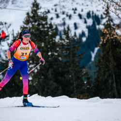 Samse National Tour n°4,MÉRIBEL, FRANCE - JANUARY 17: LAURENT FIONA of FRA January 17, 2026 in Méribel, France. (Photo by Rodriguez Alexis / @Aleiks_photo)
