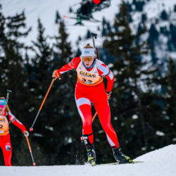 Samse National Tour n°4,MÉRIBEL, FRANCE - JANUARY 17: HERICHER MARIE of FRA January 17, 2026 in Méribel, France. (Photo by Rodriguez Alexis / @Aleiks_photo)