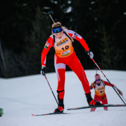 Samse National Tour n°4,MÉRIBEL, FRANCE - JANUARY 17: LAINE EVA of FRA January 17, 2026 in Méribel, France. (Photo by Rodriguez Alexis / @Aleiks_photo)