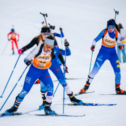 Samse National Tour n°4,MÉRIBEL, FRANCE - JANUARY 17: ACHOUI MAELLE of FRA January 17, 2026 in Méribel, France. (Photo by Rodriguez Alexis / @Aleiks_photo)