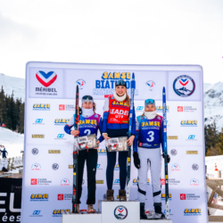 Samse National Tour n°4,MÉRIBEL, FRANCE - JANUARY 17: OLIVA JULIETTE of FRA, OUVRIER-BUFFET ROMANE of FRA and OUVRIER-BUFFET ADELE of FRA January 17, 2026 in Méribel, France. (Photo by Rodriguez Alexis / @Aleiks_photo)