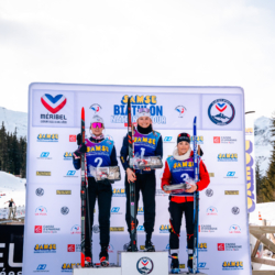 Samse National Tour n°4,MÉRIBEL, FRANCE - JANUARY 17: ROGUET LOUISE of FRA, DUPONT BALLET BAZ LOU ANNE of FRA and FONTAINE THEMICE of FRA January 17, 2026 in Méribel, France. (Photo by Rodriguez Alexis / @Aleiks_photo)