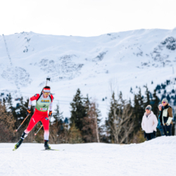 Samse National Tour n°4,MÉRIBEL, FRANCE - JANUARY 17: THIEVENT LOU of FRA January 17, 2026 in Méribel, France. (Photo by Rodriguez Alexis / @Aleiks_photo)