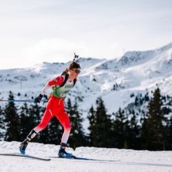 Samse National Tour n°4,MÉRIBEL, FRANCE - JANUARY 17: LAINE VICTOR of FRA January 17, 2026 in Méribel, France. (Photo by Rodriguez Alexis / @Aleiks_photo)