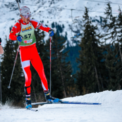 Samse National Tour n°4,MÉRIBEL, FRANCE - JANUARY 17: LAIN? MATHIS of FRA January 17, 2026 in Méribel, France. (Photo by Rodriguez Alexis / @Aleiks_photo)