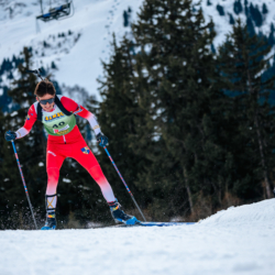 Samse National Tour n°4,MÉRIBEL, FRANCE - JANUARY 17: LAINE VICTOR of FRA January 17, 2026 in Méribel, France. (Photo by Rodriguez Alexis / @Aleiks_photo)