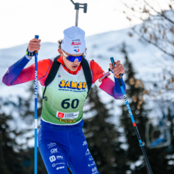 Samse National Tour n°4,MÉRIBEL, FRANCE - JANUARY 17: LARGER LOIS of FRA January 17, 2026 in Méribel, France. (Photo by Rodriguez Alexis / @Aleiks_photo)