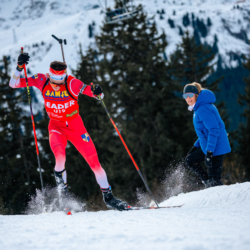 Samse National Tour n°4,MÉRIBEL, FRANCE - JANUARY 17: MADELENAT NANS of FRA January 17, 2026 in Méribel, France. (Photo by Rodriguez Alexis / @Aleiks_photo)