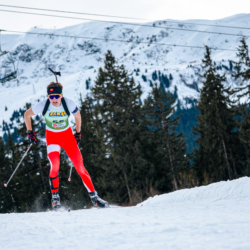 Samse National Tour n°4,MÉRIBEL, FRANCE - JANUARY 17: YVOZ MATHIS of FRA January 17, 2026 in Méribel, France. (Photo by Rodriguez Alexis / @Aleiks_photo)