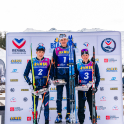 Samse National Tour n°4,MÉRIBEL, FRANCE - JANUARY 17: DELSOL ANTONIN, GUILLAUME POIROT and FLAVIO GUY January 17, 2026 in Méribel, France. (Photo by Rodriguez Alexis / @Aleiks_photo)