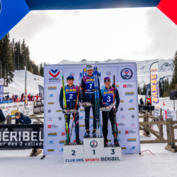 Samse National Tour n°4,MÉRIBEL, FRANCE - JANUARY 17: DELSOL ANTONIN, GUILLAUME POIROT and FLAVIO GUY January 17, 2026 in Méribel, France. (Photo by Rodriguez Alexis / @Aleiks_photo)