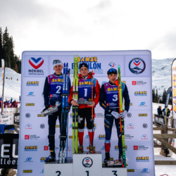 Samse National Tour n°4,MÉRIBEL, FRANCE - JANUARY 17: POIROT GUILLAUME, BROUTIER REMI and DELSOL ANTONIN January 17, 2026 in Méribel, France. (Photo by Rodriguez Alexis / @Aleiks_photo)