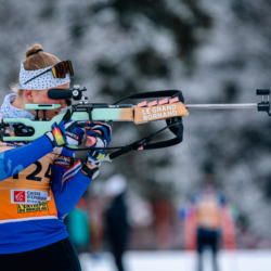Samse National Tour n°5,LES CONTAMINES, FRANCE - JANUARY 24: ADAM LOUANE of FRA January 24, 2026 in Les Contamines, France. (Photo by Rodriguez Alexis / @Aleiks_photo)