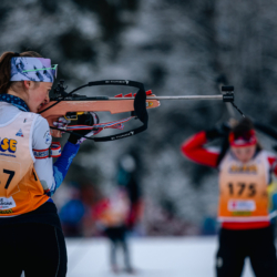 Samse National Tour n°5,LES CONTAMINES, FRANCE - JANUARY 24: MORIN LEONIE of FRA January 24, 2026 in Les Contamines, France. (Photo by Rodriguez Alexis / @Aleiks_photo)
