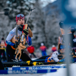 Samse National Tour n°5,LES CONTAMINES, FRANCE - JANUARY 24: ARSON AUGUSTINE of FRA January 24, 2026 in Les Contamines, France. (Photo by Rodriguez Alexis / @Aleiks_photo)