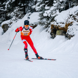 Samse National Tour n°5,LES CONTAMINES, FRANCE - JANUARY 24: FINE ALEXIS of FRA January 24, 2026 in Les Contamines, France. (Photo by Rodriguez Alexis / @Aleiks_photo)