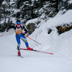 Samse National Tour n°5,LES CONTAMINES, FRANCE - JANUARY 24: HELLE MAX-EMILIEN of FRA January 24, 2026 in Les Contamines, France. (Photo by Rodriguez Alexis / @Aleiks_photo)