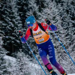 Samse National Tour n°5,LES CONTAMINES, FRANCE - JANUARY 24: HELLE MAX-EMILIEN of FRA January 24, 2026 in Les Contamines, France. (Photo by Rodriguez Alexis / @Aleiks_photo)