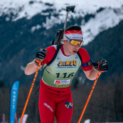 Samse National Tour n°5,LES CONTAMINES, FRANCE - JANUARY 24: THIEVENT LOU of FRA January 24, 2026 in Les Contamines, France. (Photo by Rodriguez Alexis / @Aleiks_photo)