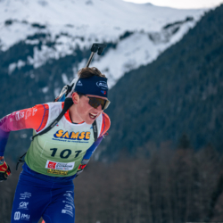 Samse National Tour n°5,LES CONTAMINES, FRANCE - JANUARY 24: DUPONT ILANN of FRA January 24, 2026 in Les Contamines, France. (Photo by Rodriguez Alexis / @Aleiks_photo)