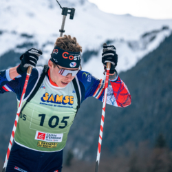 Samse National Tour n°5,LES CONTAMINES, FRANCE - JANUARY 24: GUY FLAVIO of FRA January 24, 2026 in Les Contamines, France. (Photo by Rodriguez Alexis / @Aleiks_photo)