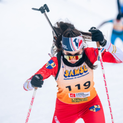 Samse National Tour n°5,LES CONTAMINES, FRANCE - JANUARY 24: MARCOUX EVA of FRA January 24, 2026 in Les Contamines, France. (Photo by Rodriguez Alexis / @Aleiks_photo)