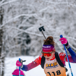 Samse National Tour n°5,LES CONTAMINES, FRANCE - JANUARY 24: PERREY MAYA of FRA January 24, 2026 in Les Contamines, France. (Photo by Rodriguez Alexis / @Aleiks_photo)