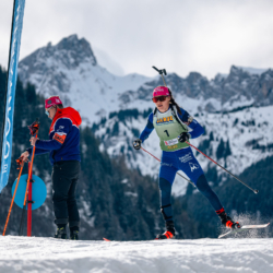 Samse National Tour n°5,LES CONTAMINES, FRANCE - JANUARY 24: ORVAIN CHLOE of FRA January 24, 2026 in Les Contamines, France. (Photo by Rodriguez Alexis / @Aleiks_photo)