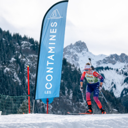 Samse National Tour n°5,LES CONTAMINES, FRANCE - JANUARY 24: CART LAMY LISA of FRA January 24, 2026 in Les Contamines, France. (Photo by Rodriguez Alexis / @Aleiks_photo)