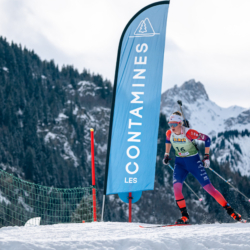 Samse National Tour n°5,LES CONTAMINES, FRANCE - JANUARY 24: CART LAMY LISA of FRA January 24, 2026 in Les Contamines, France. (Photo by Rodriguez Alexis / @Aleiks_photo)