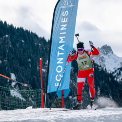 Samse National Tour n°5,LES CONTAMINES, FRANCE - JANUARY 24: BONY VIOLETTE of FRA January 24, 2026 in Les Contamines, France. (Photo by Rodriguez Alexis / @Aleiks_photo)
