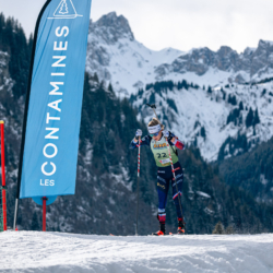 Samse National Tour n°5,LES CONTAMINES, FRANCE - JANUARY 24: DUPONT BALLET BAZ LOU ANNE of FRA January 24, 2026 in Les Contamines, France. (Photo by Rodriguez Alexis / @Aleiks_photo)