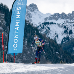 Samse National Tour n°5,LES CONTAMINES, FRANCE - JANUARY 24: DUPONT BALLET BAZ LOU ANNE of FRA January 24, 2026 in Les Contamines, France. (Photo by Rodriguez Alexis / @Aleiks_photo)