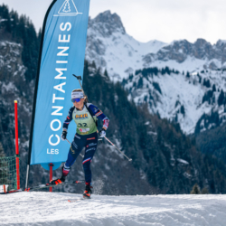 Samse National Tour n°5,LES CONTAMINES, FRANCE - JANUARY 24: DUPONT BALLET BAZ LOU ANNE of FRA January 24, 2026 in Les Contamines, France. (Photo by Rodriguez Alexis / @Aleiks_photo)