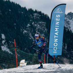 Samse National Tour n°5,LES CONTAMINES, FRANCE - JANUARY 24: PERRIN CORALIE of FRA January 24, 2026 in Les Contamines, France. (Photo by Rodriguez Alexis / @Aleiks_photo)
