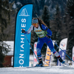 Samse National Tour n°5,LES CONTAMINES, FRANCE - JANUARY 24: ACHOUI MAELLE of FRA January 24, 2026 in Les Contamines, France. (Photo by Rodriguez Alexis / @Aleiks_photo)