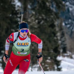 Samse National Tour n°5,LES CONTAMINES, FRANCE - JANUARY 24: MORETTI LENA of FRA January 24, 2026 in Les Contamines, France. (Photo by Rodriguez Alexis / @Aleiks_photo)