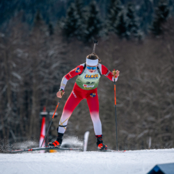 Samse National Tour n°5,LES CONTAMINES, FRANCE - JANUARY 24: MELLOUET ACHARD ZABOU of FRA January 24, 2026 in Les Contamines, France. (Photo by Rodriguez Alexis / @Aleiks_photo)