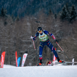 Samse National Tour n°5,LES CONTAMINES, FRANCE - JANUARY 24: ROGUET LOUISE of FRA January 24, 2026 in Les Contamines, France. (Photo by Rodriguez Alexis / @Aleiks_photo)